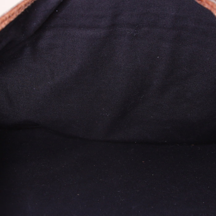 Borsa da spalla o a mano Balenciaga Day in pelle marrone effetto invecchiato - Detail D2