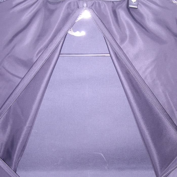 Porte-habits Louis Vuitton en toile damier graphite et cuir noir - Detail D4