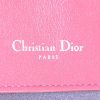 Borsa a tracolla Dior Be Dior modello medio in pelle nera e pelle verniciata bordeaux - Detail D4 thumbnail
