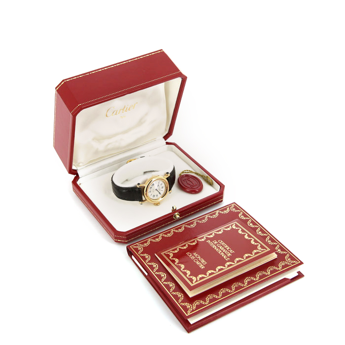 Cartier Diabolo watch in yellow gold Ref:  1440 - Detail D2