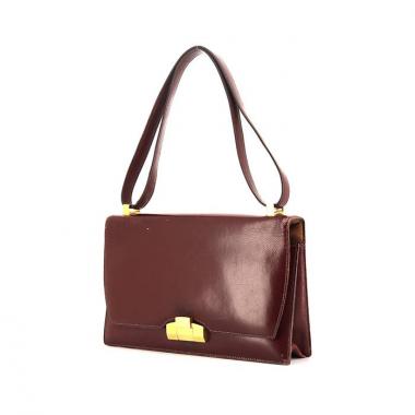 Borsa Hermès Lido in pelle box bordeaux
