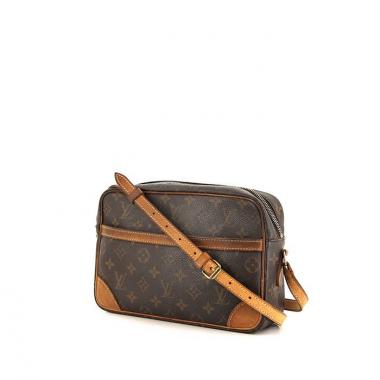 Bolso bandolera Louis Vuitton en lona Monogram marrón y cuero natural