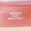Borsa da viaggio Hermes Paris-Bombay in pelle marrone caramello - Detail D3 thumbnail