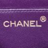 Borsa a tracolla Chanel Mini Timeless in camoscio trapuntato viola - Detail D3 thumbnail