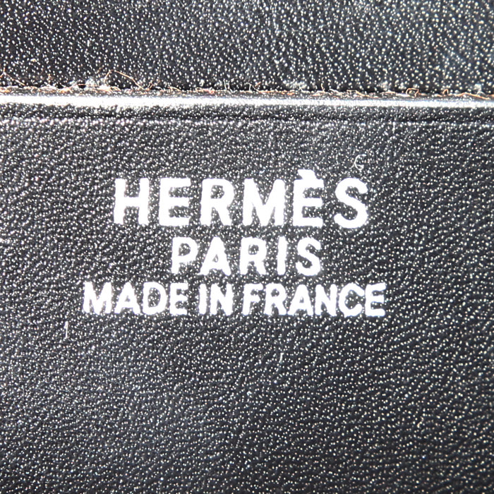 Hermes Balle De Golf handbag in black box leather - Detail D3