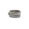 David Yurman Crossover ring in silver and diamonds - 00pp thumbnail