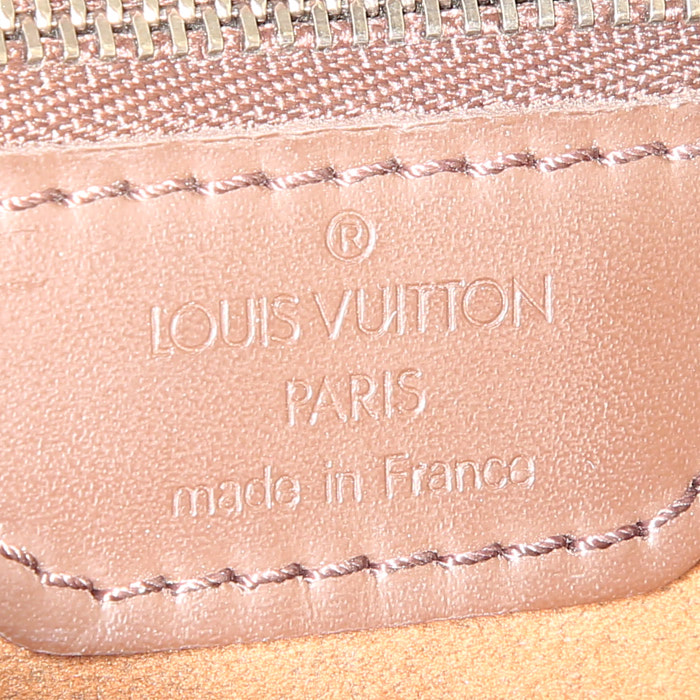 Louis Vuitton Bucket shopping bag in brown epi leather - Detail D3