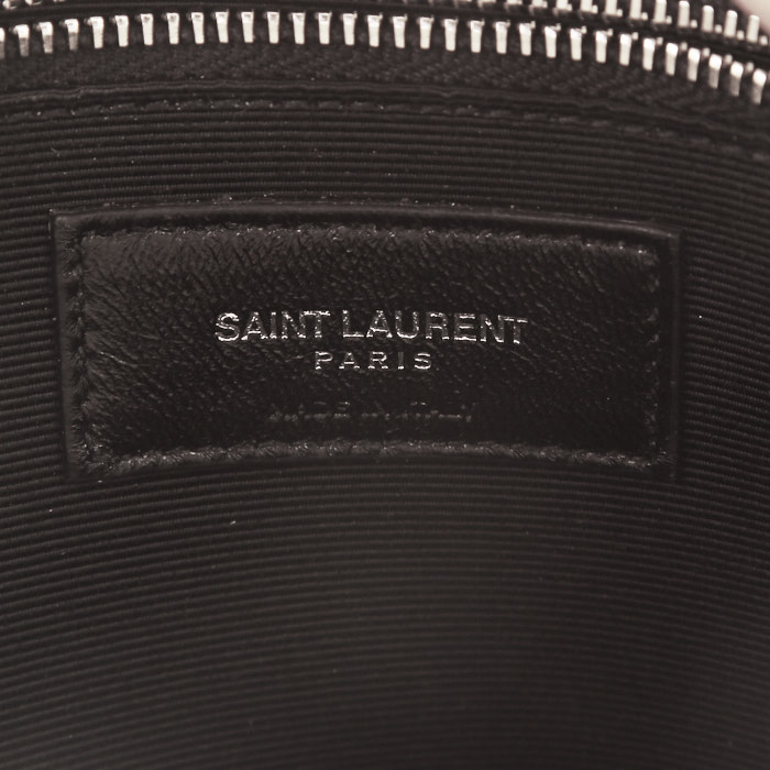 Bolso bandolera Saint Laurent Sac de jour modelo pequeño en cuero granulado blanco - Detail D4