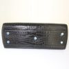 Bolso de mano Saint Laurent Rive Gauche en cuero esmaltado negro - Detail D5 thumbnail