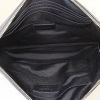 Pochette Saint Laurent in pelle nera simil coccodrillo - Detail D2 thumbnail