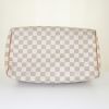 Louis Vuitton Speedy 30 handbag in azur damier canvas and natural leather - Detail D4 thumbnail