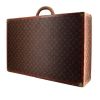 Louis Vuitton Bisten 75 suitcase in monogram canvas and natural leather - 00pp thumbnail