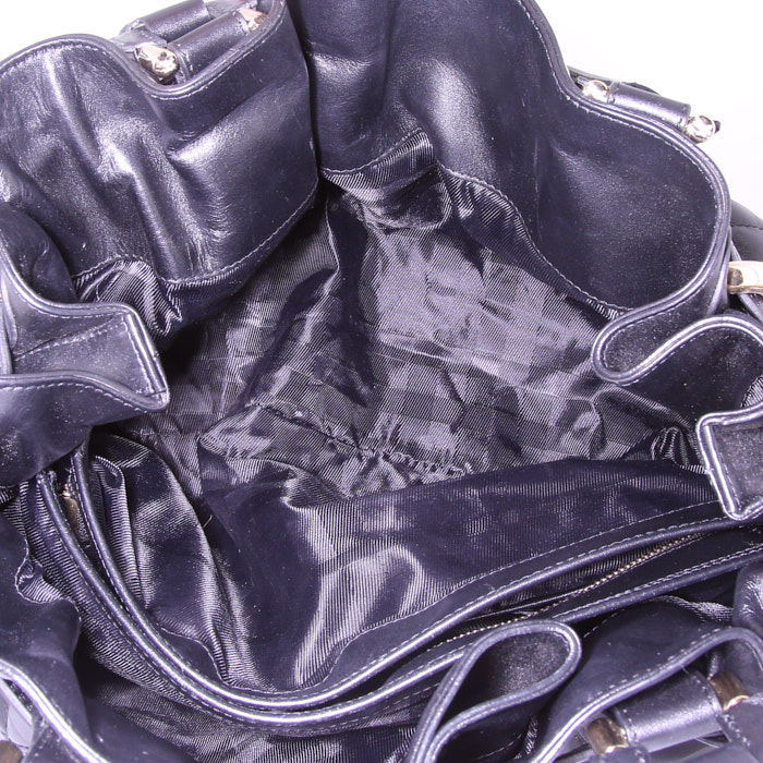 Borsa Burberry Baby Beaton in pelle trapuntata nera - Detail D2