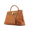 Hermes Kelly 32 cm handbag in gold Swift leather - 00pp thumbnail