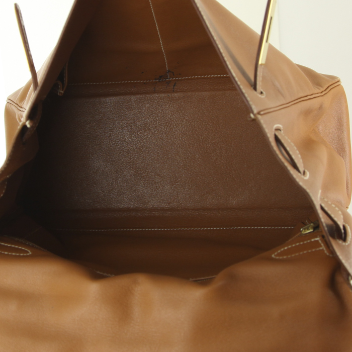 Borsa Hermes Kelly 32 cm in pelle Swift gold - Detail D3