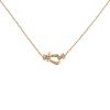 Fred Force 10 medium model necklace in pink gold and diamonds - 00pp thumbnail
