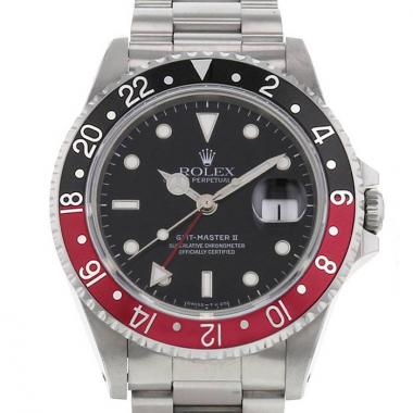 Montre Rolex GMT-Master II en acier Ref :  16710 Vers  1991