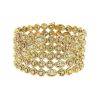 Half-articulated Hammerman cuff bracelet in yellow gold,  pink gold and diamonds - 00pp thumbnail