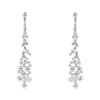 Vintage pendants earrings in white gold and diamonds - 00pp thumbnail