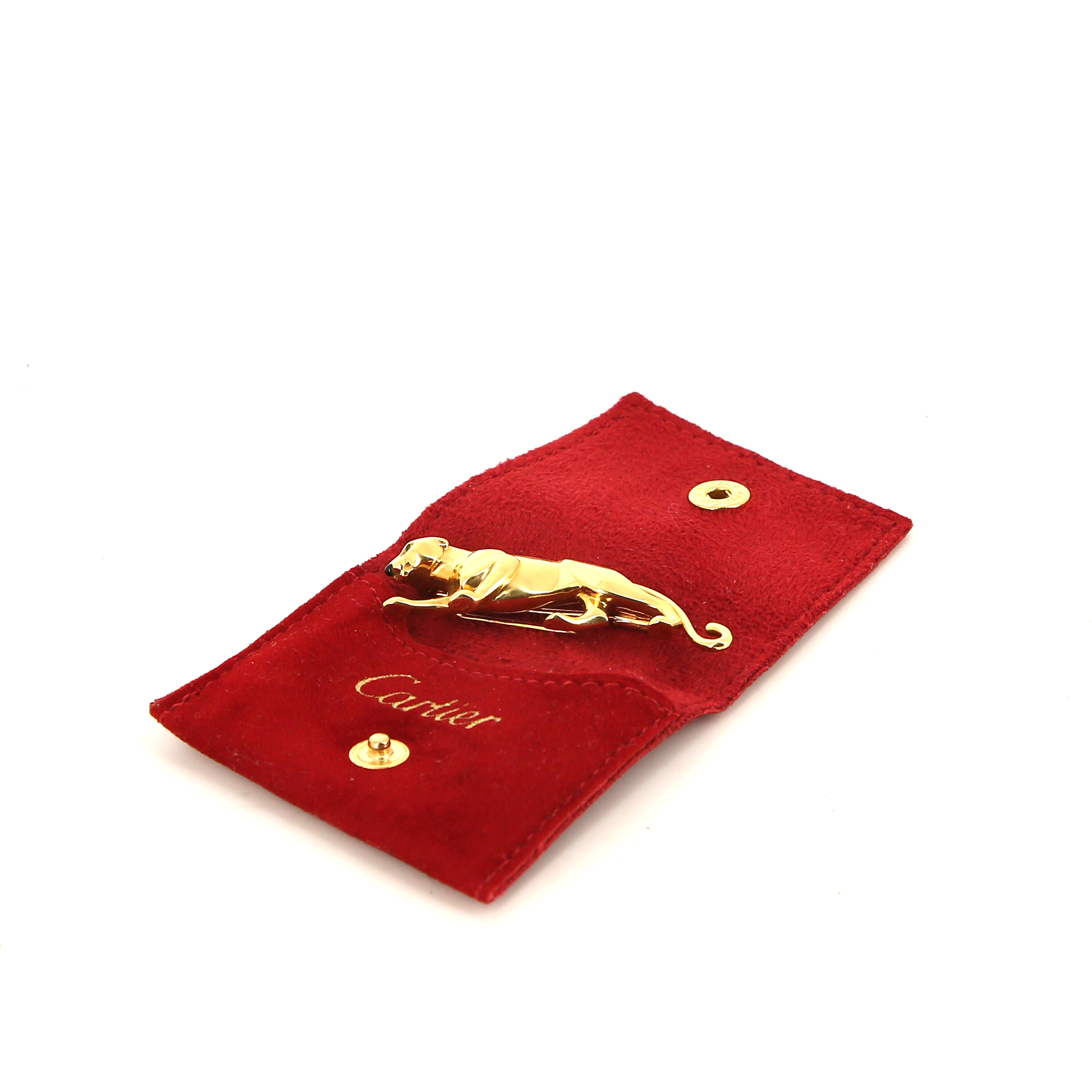 Cartier Panthère brooch in yellow gold, onyx and emerald - Detail D2