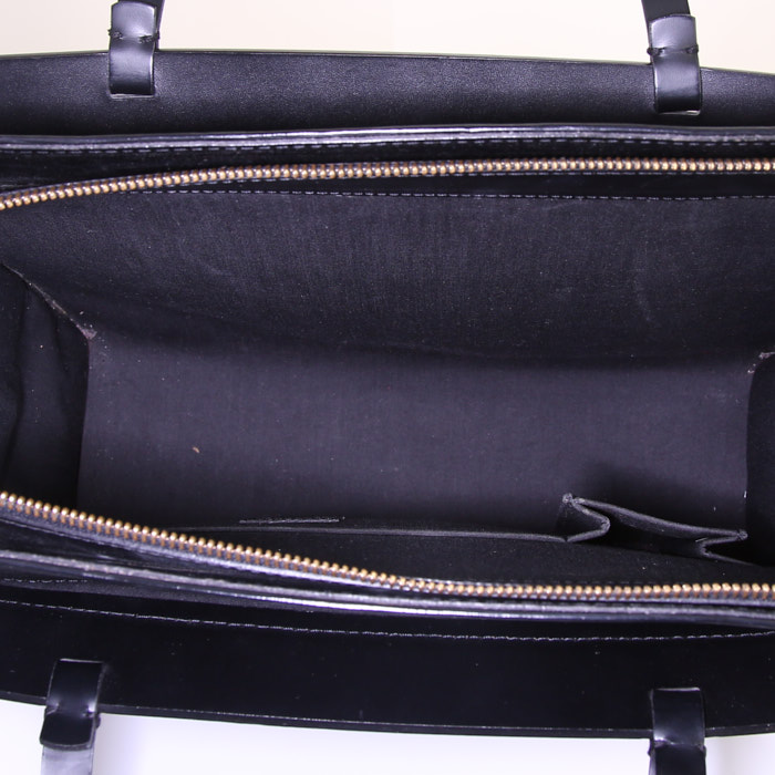 Louis Vuitton Croisette Tote handbag in black epi leather - Detail D2