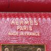 Hermes Kelly 35 cm bag worn on the shoulder or carried in the hand in red box leather - Detail D4 thumbnail