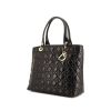 Dior Cannage handbag in black quilted leather - 00pp thumbnail