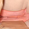 Shopping bag Celine Cabas in pelle bicolore marrone e rosa - Detail D2 thumbnail