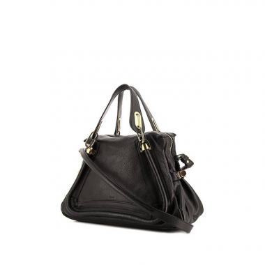 Sac Chloé Paraty en cuir grainé noir