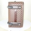 Louis Vuitton Pegase soft suitcase in ebene damier canvas and ebene leather - Detail D4 thumbnail