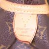 Borsa Louis Vuitton Montorgueil in tela monogram marrone e pelle naturale - Detail D3 thumbnail