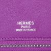 Sac à main Hermès Birkin 35 cm Ghillies en cuir togo violet Anemone et cuir Swift violet Anemone - Detail D3 thumbnail