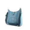 Hermes Evelyne small model shoulder bag in blue jean togo leather - 00pp thumbnail