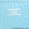 Bolso bandolera Hermes Evelyne modelo pequeño en cuero togo azul - Detail D3 thumbnail
