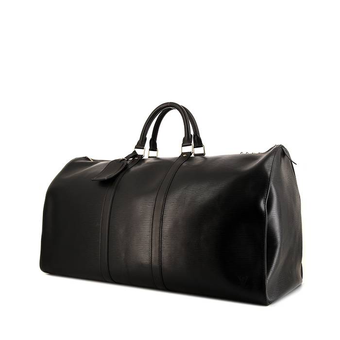 Louis Vuitton BLACK EPI LEATHER KEEPALL 55