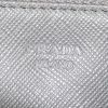 Prada shoulder bag in grey saffiano leather - Detail D3 thumbnail
