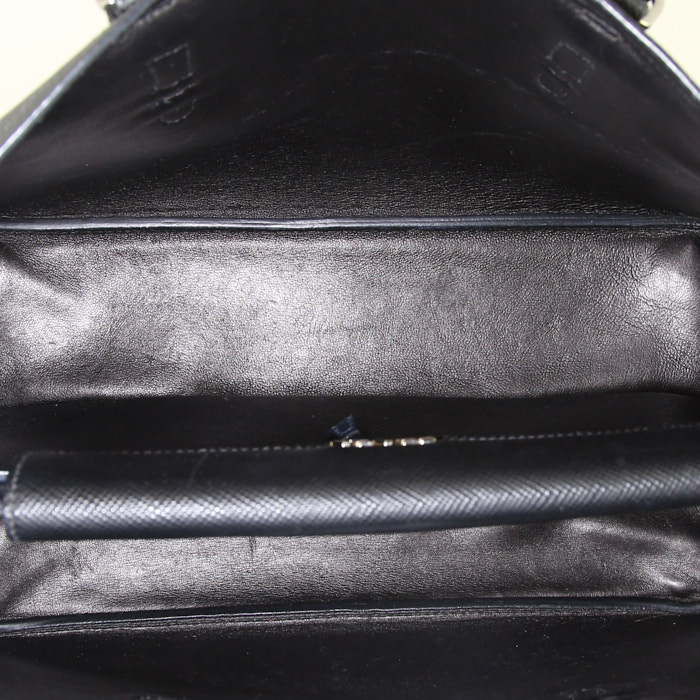 Prada handbag in black leather saffiano - Detail D3