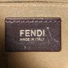 Fendi shoulder bag in brown and black logo canvas and brown leather - Detail D4 thumbnail