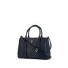 Prada Galleria shoulder bag in navy blue leather saffiano - 00pp thumbnail