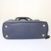Prada Galleria shoulder bag in navy blue leather saffiano - Detail D5 thumbnail