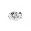 Half-articulated Poiray Tresse ring in white gold - 00pp thumbnail