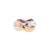 Half-articulated Poiray Tresse ring in white gold and pink gold - 00pp thumbnail