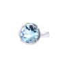 Poiray Fille Cabochon ring in white gold and topaz - 00pp thumbnail