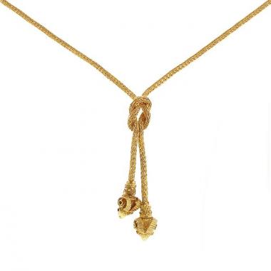 Collar Lalaounis Animal Head en oro amarillo y rubíes