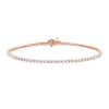 Vintage bracelet in 14 carats pink gold and diamonds 3 carats - 00pp thumbnail