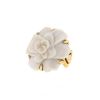 Chanel Camelia large model ring in yellow gold and agate - 00pp thumbnail