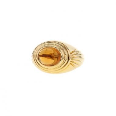Anello Boucheron Jaipur in oro giallo e quarzo citrino