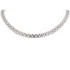 Chanel Matelassé linked necklace in white gold - 00pp thumbnail