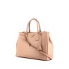Prada Galleria medium model handbag in varnished pink leather saffiano - 00pp thumbnail