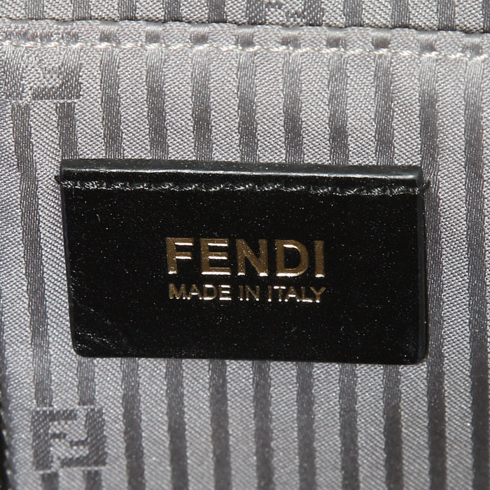 Borsa Fendi 2 Jours in pelle grigia - Detail D4
